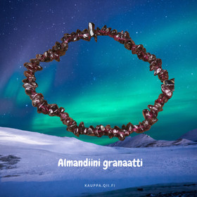 Rannekoru almandiini granaatti, sipsimalli 18-19cm