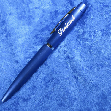 Kuulakärkikynä Finland, metallikuorinen sininen