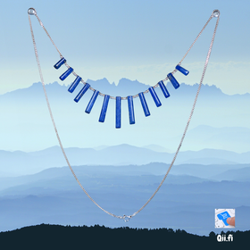 Kaulakoru lapis latsuli 66cm, 925-hopeaa LL2