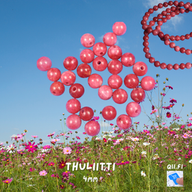 Thuliitti 4mm irtohelmi