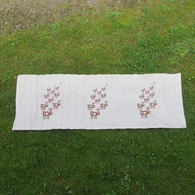 Laudeliina pellavaa pitkä malli 45x150cm porot