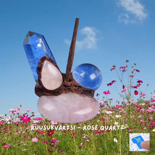 Suitsuketeline vuorikide ja ruusukvartsi 321s32