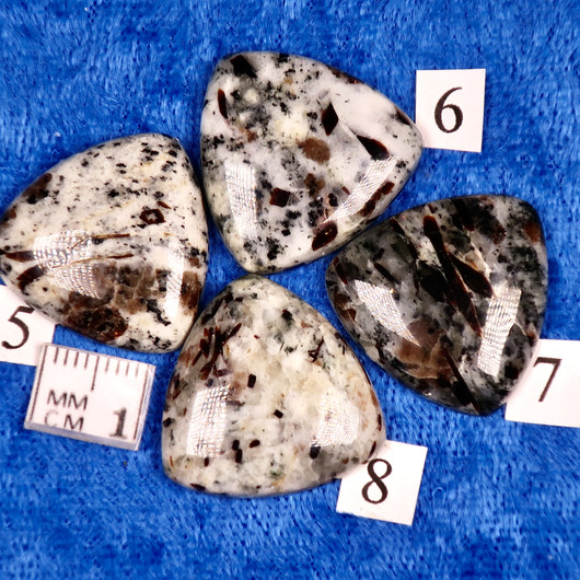 Kapussi astrofylliitti 22mm kolmio cabochon