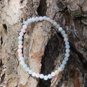 Rannekoru beryllit morganiitti, akvamariini ja heliodori 4mm