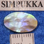 Kapussi pauasimpukka 10x15mm ovaali cabochon