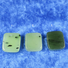 Nefriitti kapussi vihreä suorakaide 12x13mm