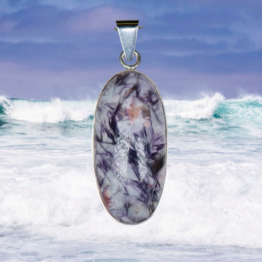 Hopeariipus lepidoliitti ovaali, kookas B