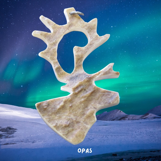 Riipus POROn pää on poronsarveen sahattu. OPAS