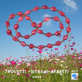 Thuliitti kaulahelmet 60cm RAGNA