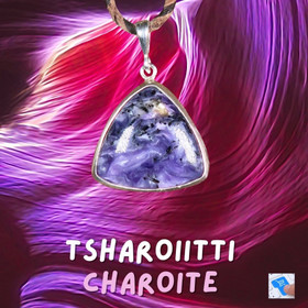 Hopeariipus tsharoiitti kolmio 925-hopea 64riB