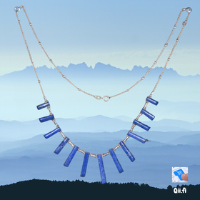 Kaulakoru lapis latsuli 57cm, 925-hopea LL4