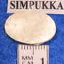 Kapussi helmiäinen  12x18mm ovaali simpukka cabochon