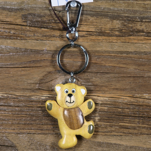 Avaimenperä nalle 5,5cm, puuta