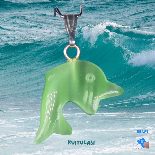 Riipus delfiini, vihreä kissansilmä kuitulasi