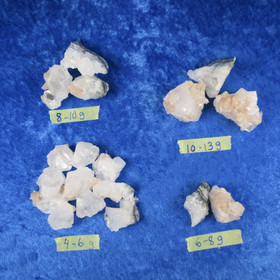 Apofylliitti kiteitä ja raakapaloja 4-13g.Valitse valikosta