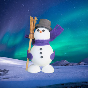 Lumiukko, puuta 75mm 