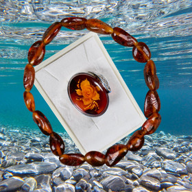 Rintakoru meripihka ruusu