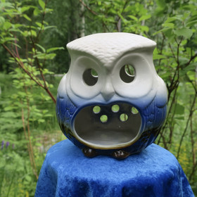 Tuikkulyhty pöllö, kekramiikkaa