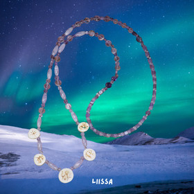 Kaulahelmet ametisti ja poronsarvisiivuja LIISSA