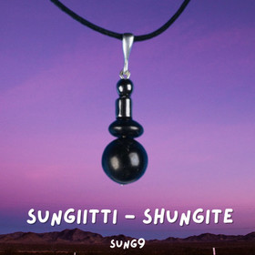 Sungiitti ja hematiitti riipus SUNG9