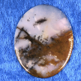 Kapussi dendriittiakaatti, kalsedoni, iso 40x50mm 