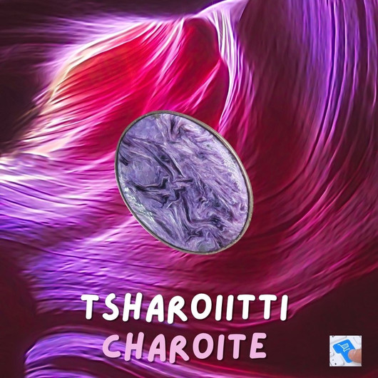 Hopeasormus tsharoiitti 17.5mm EXTRA HYVÄ KIVI! sor8