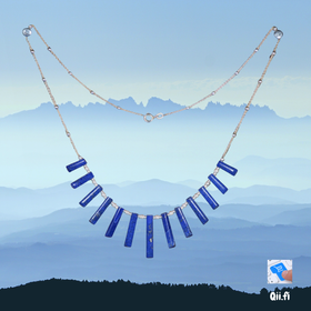 Kaulakoru lapis latsuli 50cm, 925-hopeaa LL5