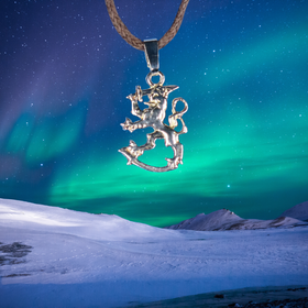 Hopeariipus Suomen leijona 15mm