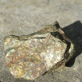 Kalkopyriitti raakapala 194g, 60x45x30mm