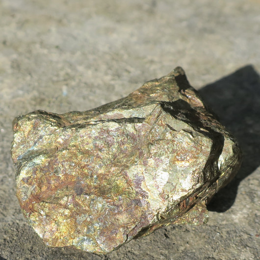 Kalkopyriitti raakapala 194g, 60x45x30mm