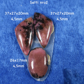 Kapussi setti rodoniitti 3kpl nro2
