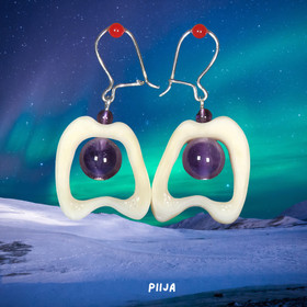 Korvakorut poronluu ja keskellä 8mm ametisti PIIJA1