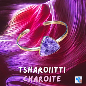 Hopearannekoru tsharoiitti kolmio 22mm K