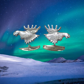 Kalvosinnapit HIRVI 925-hopea