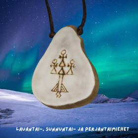 Riipus poronsarvi rumpukuvio lauantai-, sunnuntai- ja perjantaimiehet