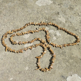  Kaulahelmet ruskea jaspis 86cm pitkät, siro sipsimalli