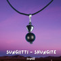 Sungiitti riipus jossa hematiittisydän SUNG8
