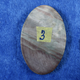 Kapussi kivettynyt puu 43x27x5,5mm ovaali nro3