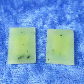 Nefriitti kapussi tauluhiontainen vihreä ohut suorakaide