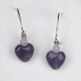 Korvakorut ametistisydän SANNI
