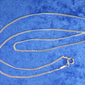 Hopeaketju 38-60cm panssariketju 1.5-2mm. Valitse koko valikosta.