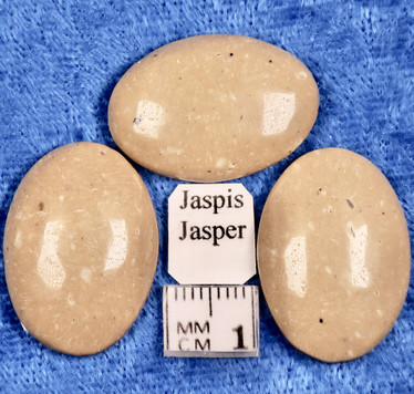 Kapussi jaspis beige 18x25mm ovaali 