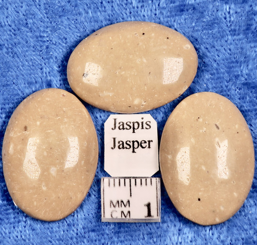 Kapussi jaspis beige 18x25mm ovaali 