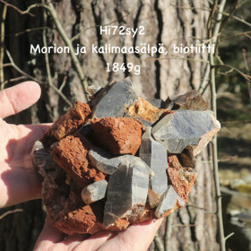 Morioni ja kalimaasälpä kidesykerö 1849g Uhlu. Hi72sy2