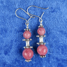 Korvakorut rodoniitti extra-laatu hopeakoristein ROD86hh