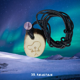 Riipus poronsarvi ja ametisti KALASTAJA nro39