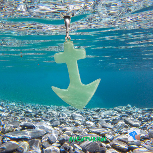 Riipus ankkuri vihreä aventuriini