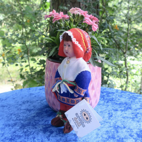 Nukke Lapinnukke 18cm tyttö sinisessä lapinpuvussa