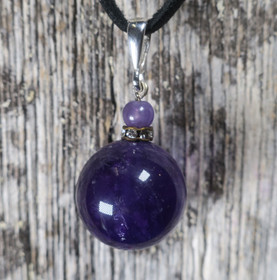 Riipus ametisti tumma 12mm zirkonikoristein 12z3 SAANA