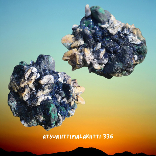 Atsuriittimalakiitti 33g  raakakivi nro7-40